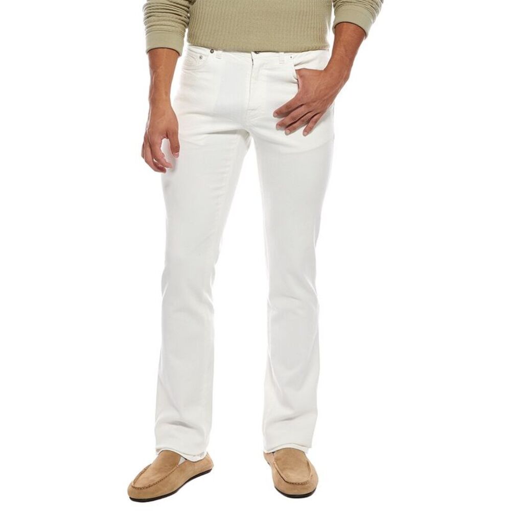Brioni Mens Denim Trouser, White